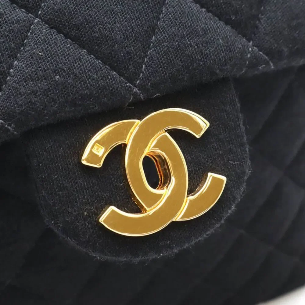 Chanel Matelasse Chain Backpack Cotton Jersey Leather